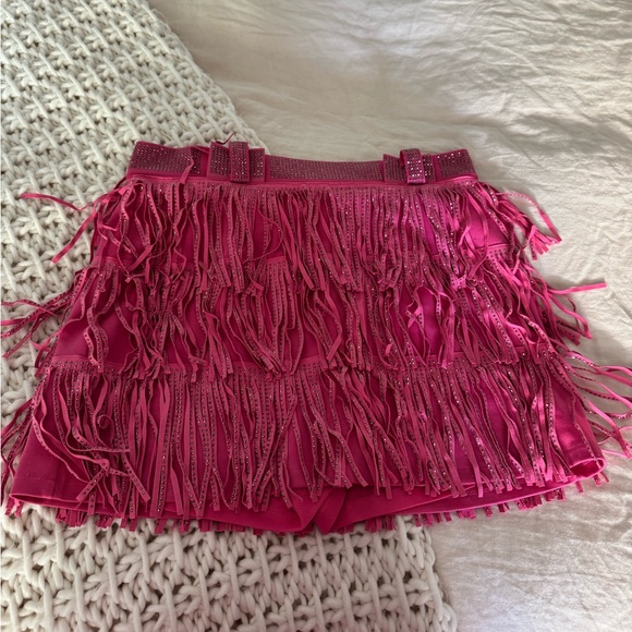 Pink Rhinestone Fringe Set - Picture 7 of 9